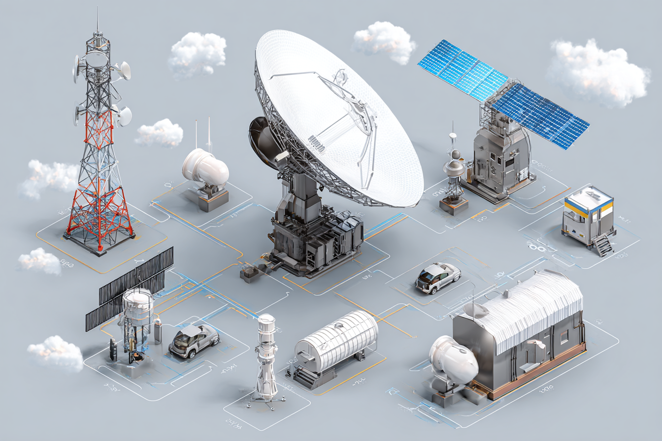 Satellite ground station antennas