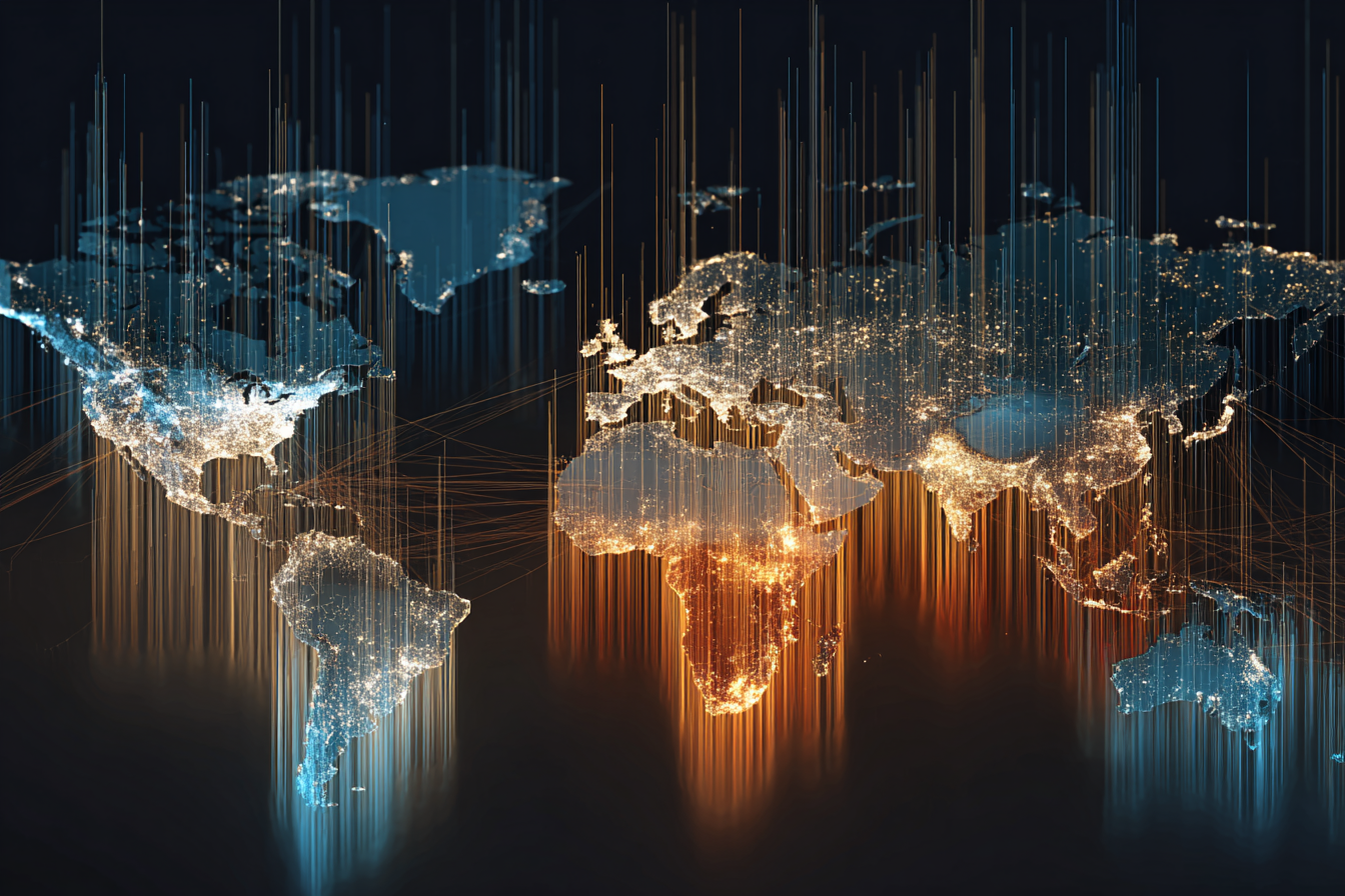 Global data marketplace visualization